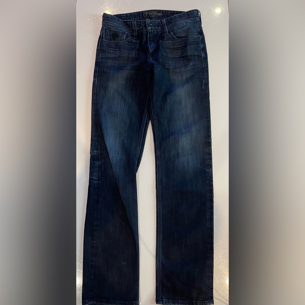 Guess by Marciano Men's Indigo Straight Jeans